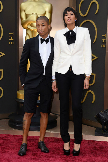 Pharrell Williams Oscar Shorts Tuxedo
